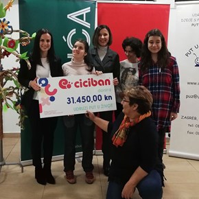 Ciciban donirao 31.450 kuna Udruzi PUŽ